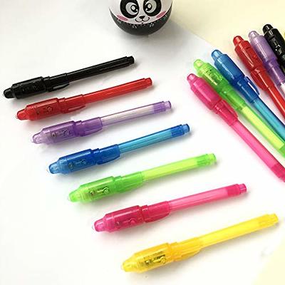 SCStyle Invisible Ink Pen,Spy Pen Marker Kid Pens for Writing Secret  Message Pen Valentines Day Easter Day Halloween Christmas Birthday Party  Bag Gift,Invisible Ink Pens with UV Light for Kids 7pcs 