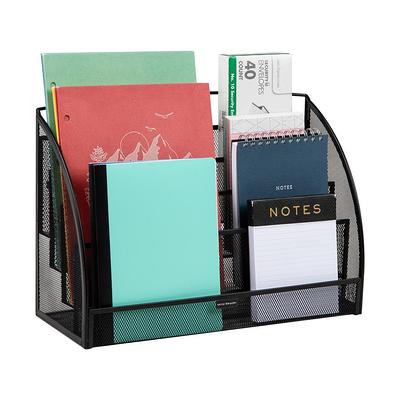 Mind Reader Stackable Letter Tray, Tray Mesh Desk Organizer, Desktop File  Organizer, Black (4-Piece) DSTACK4-BLK - The Home Depot