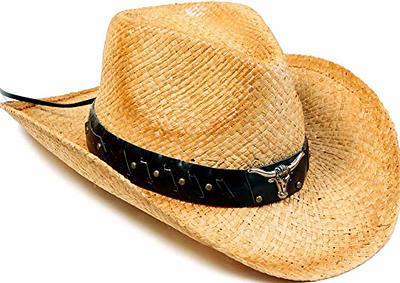 FLUFFY SENSE. Cowboy Hat for Women and Men with Shapeable Wide Brim - Felt  Cattleman Western Hats for Cowboys and Cowgirls at  Men’s Clothing