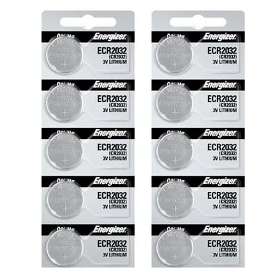Energizer CR2032 3 Volt Lithium Coin Battery In Original Packaging, 2 Packs  (10 Batteries) - Yahoo Shopping