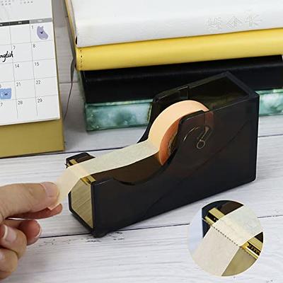 Buqoo Black Gold Office Supplies Acrylic Stapler and Tape