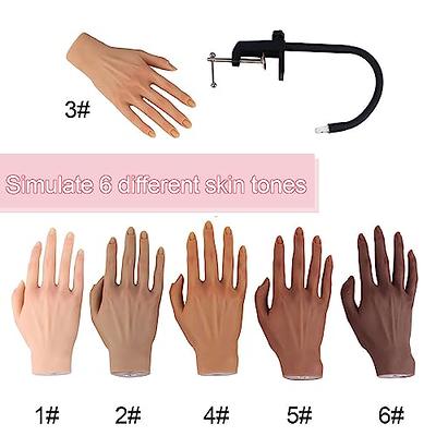 Pro Nail Practice Hand Model Flexible Movable Soft False Fake Hands for Nail  Art Training Display Model Manicure Tool - Walmart.com