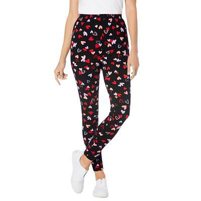 Plus Size Women's Stretch Cotton Printed Legging by Woman Within in Black  Watercolor Flowers (Size 3X) - Yahoo Shopping