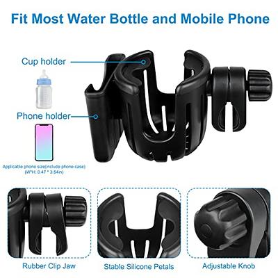 Accmor Stroller Cup Holder with Phone Holder, Bike Cup Holder, 2-in-1 Universal  Cup Phone Drinks Holder for Stroller Walker Wheelchair,Black - Yahoo  Shopping