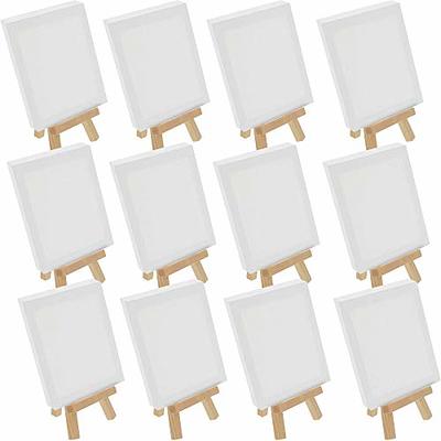 Mimorou Stretched Mini Canvases Small Painting Canvas with Easel Art for  Wood