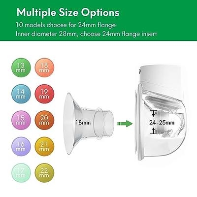 LOZAEVE Flange Inserts 18mm Compatible with Momcozy S12 Pro S9 M5 Bellababy  Wearable Breast Pump, Suitable for Spectra Medela Elvie Willow Phanpy  MomMed kmaier Shields/Flanges,Reduce 24mm Down to 18mm - Yahoo Shopping