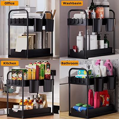 Libeder Under Sink Organizers and Storage,2 Tier Sliding Bathroom