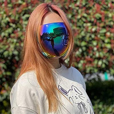 GAWYOEX Full Face Sunglasses,Oversized Polarized Tinted Face Shield,Mirrored  Face Shield Anti-fog for Outdoor, Futuristic Cycling Beach for Men & Women(C)  - Yahoo Shopping