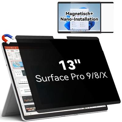 IPROKKO Magnetic Privacy Screen for Microsoft Surface Pro 9 2022 / Surface  Pro 8 2021 / Surface Pro X (2021&2019), Surface Pro Privacy Filter 13 Inch,  Anti-Glare Blue Light Screen Protector - Yahoo Shopping