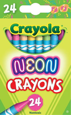 Color Swell Neon Crayon Pack - One Box of Fun Neon Crayons (8