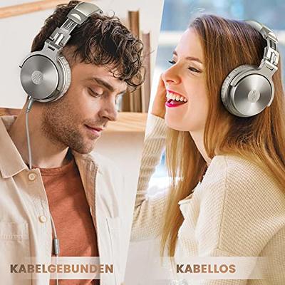 TUINYO Bluetooth Headphones Wireless, Over Ear Stereo Wireless Headset 40H  Playtime with deep bass, Soft Memory-Protein Earmuffs, Built-in Mic Wired