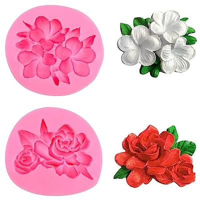 5 Pack Fondant Silicone Molds Set, Mini Butterfly/Flower/Leaves/Rose  Silicone Molds for Cake Decorating, Making Chocolate, Polymer Clay, Epoxy  Casting