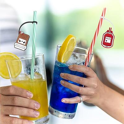 Luckyvestir Silicone Straw Covers, Straw Toppers Cute Straw Cap for 6-9mm  Reusable Straw (funnt nurse) - Yahoo Shopping
