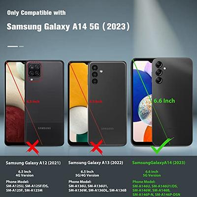 FNTCASE Heavy Duty Protective Case for Samsung Galaxy A14 5G - Shockproof  Rugged Military Protection with Non Slip Back (Matte Black)