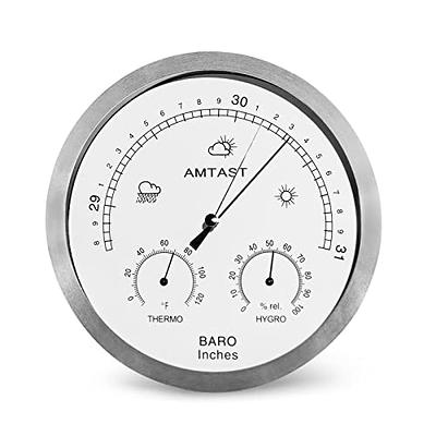 Barometer w/ Thermometer Hygrometer Weather Station Barometric Pressure  Measures