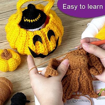 Halloween Crochet Kit for Beginners,Crochet Starter Kit with Video