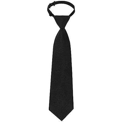 Yolev 1pcs Men's Clip On Tie Satin Solid Colour Plain Tie Solid Uniform  Pre-tied Adjustable Neck Strap Tie Pure Color Necktie Mens Ties for Wedding