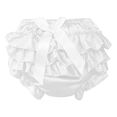 Yeahdor Baby Girl Bloomers for Toddler Cotton Ruffle Shorts Bowknot Decor  Elastic Briefs Underwear White 6-12 Months - Yahoo Shopping