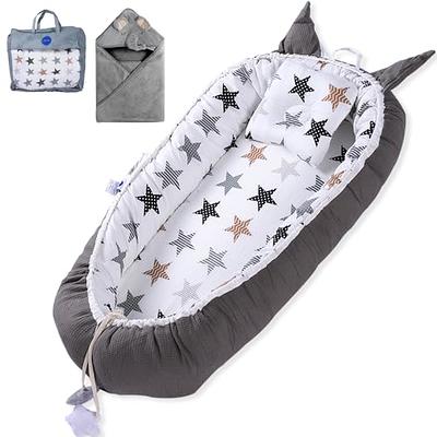 Hyhuudth Baby Lounger Cover Baby Nest Cover 100% Cotton Breathable