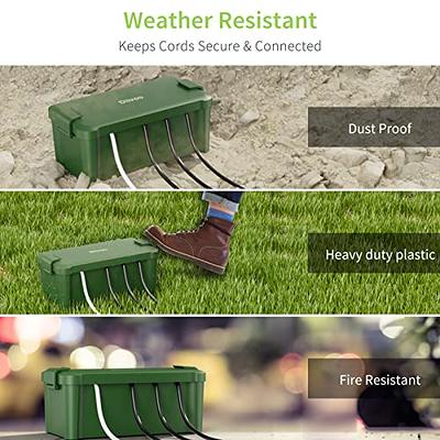 Outdoor Plug Cover Weatherproof, Diivoo Waterproof Extension Cord Box  Protector, Enough Space 4 Cable Seal Entry, IPX4 Protect Power Strip, Timer  Electrical Box, Holiday Light Decoration, Green : : Tools & Home