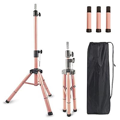 Klvied Reinforced Wig Head Stand, Adjustable Wig Stand tripod for