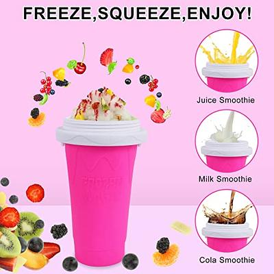 Smoothie Cup Silicone Squeeze Frozen Slushy Cup Rapid Cooling DIY Milkshake  Bottle Freeze Beer Summer Drink Juice Refrigeration