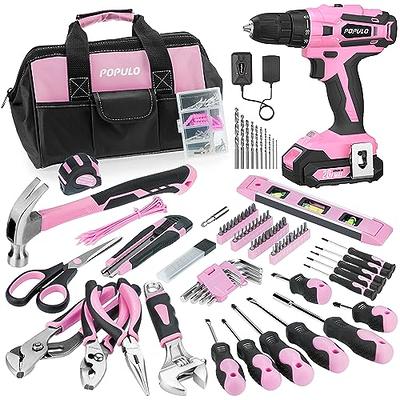 WORKPRO Pink Quick-Change Folding Utility Knife with12 Extra Blades 