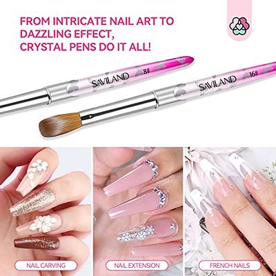 5 PCS Acrylic Nail Brush Set - Size 4/8/10/12/16