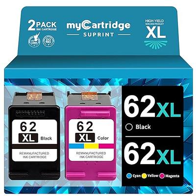 HP 62XL High Yield Ink, Combo Pack, 2 Pack