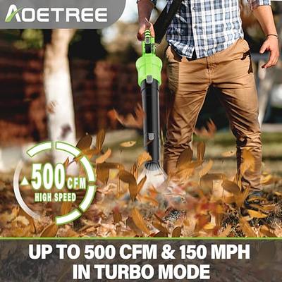 Leaf Blower Cordless with 2 Batteries and Charger, 150MPH Handheld Electric  Cordless Leaf Blower with 2 Speed Mode, 2.0Ah Battery Powered Leaf Blowers  for Lawn Care, Patio, Blowing Leaves, and Snow - Yahoo Shopping