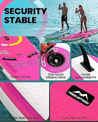 Inflatable Paddle Board, 34 Extra Wide Stand Up Paddle Board, 11'x34 x6  Sup Board with Removable Fin, Floating Paddle, Hand Pump, Waterproof Bag,  Traveling Board for Surfing - Yahoo Shopping