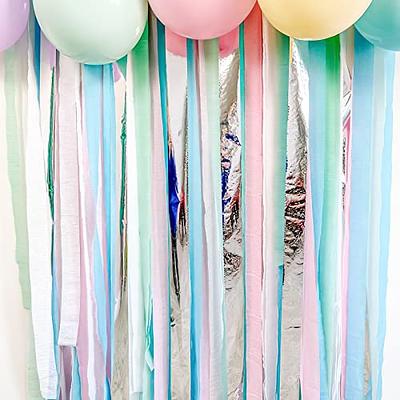 BBeitoo Pastel Crepe Streamers 6Rolls Purple Pink Yellow Mint Blue Crepe  Paper Streamers 433ft Party Backdrop Decorations for Birthday Weddings  Christmas Baby Shower Pastel Rainbow Party Decorations - Yahoo Shopping