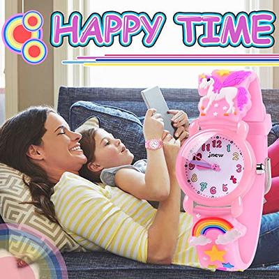 3D Unicorn Kids Watch for Girls, Toys for 3 4 5 6 7 Year Old Girls Best Gifts for Girls Boys Age 3-8