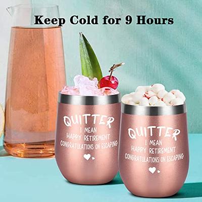 Quitter - Retirement Gifts For Men Women - 20 Oz Tumbler