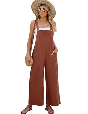 Brown Loose Fit Jumpsuit for Women