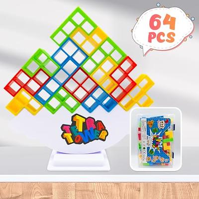 64PCS Tetra Tower Balance Stacking Blocks Game Team Toys Gifts For