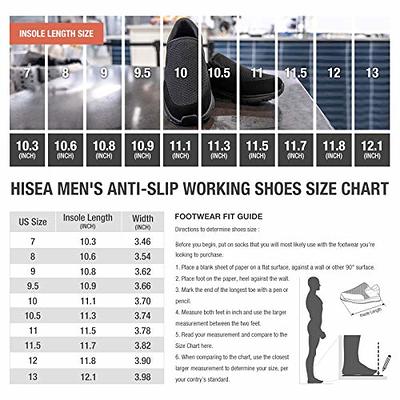 Men's Non Slip Food Service Shoes Hisea