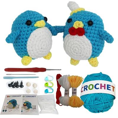 8Pcs DIY Handmade Doll Crochet Kit For Beginners Penguin