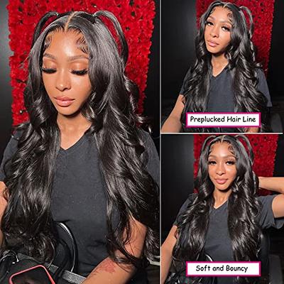 Body Wave Lace Front Wigs Human Hair Pre Plucked 13x4 HD Lace Frontal Wigs  Human Hair