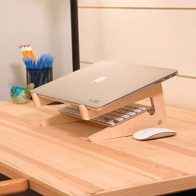 Laptop Stand Macbook Wood Ergonomic Computer Holder, Woodworking