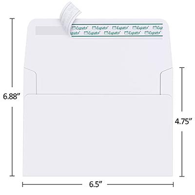 Eupako A6 White Envelopes 4x6, 100 Pack Self Seal Envelopes for 4x6 Cards,  Photos, Invitations, Wedding, Graduation, Baby Shower, RSVP, 6.5 x 4.75  Inches - Yahoo Shopping