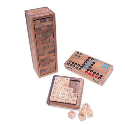 Hand Made Wood Mah Jongg Game from Thailand - Mah Jongg