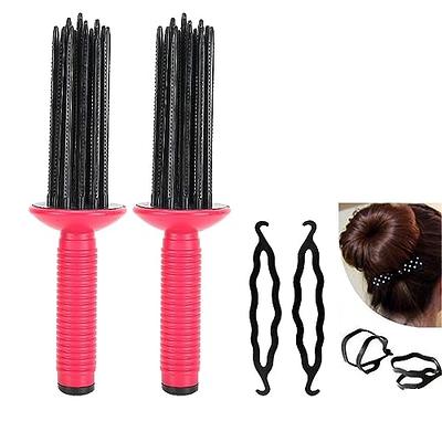 Hair Sponge Brush, 2pcs Curl Hair Comb Plastic For Home Use For Hairdressing