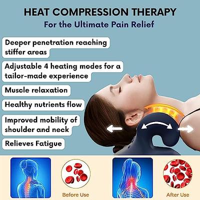  LK Neck Traction Device, Neck Stretcher for Neck Pain Relief, Cervical  Traction Device Pillow for Muscle Relaxation, Adjustable Neck Traction and  Neck Pillow Use Day and Night(Storage Bag） : Health 