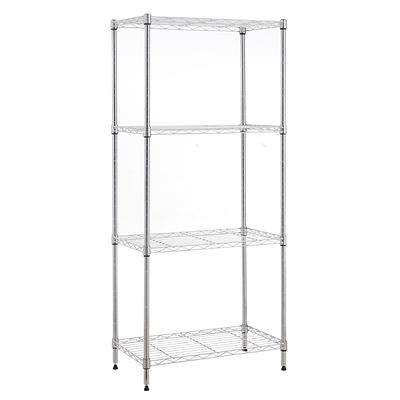 3 Tier Wide Wire Shelving Chrome - Brightroom™