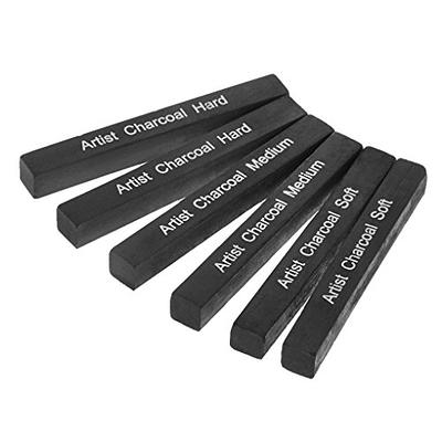 Huge Compressed Charcoal Sticks Set Soft Medium Hard Assorted