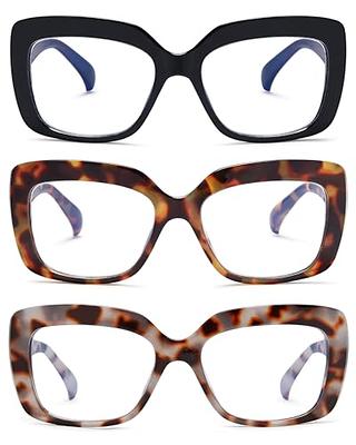 FUPRECIOUS Reading Glasses Men Women Square Oversized Blue Light Blocking Readers  Glasses - Yahoo Shopping