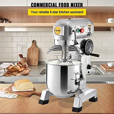 Commercial Stand Mixer 7L Commercial Electric Food Mixer with Dough Hook  Kitchen Stainless Steel Dough Mixer Egg Beater Six Speed Household Red