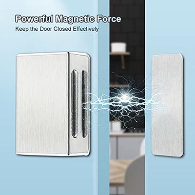 Cabinet Magnetic Catch Adhesive 4 Pack Magnetic Door Catch Strong Cabinet  Door Magnet Latch Large Kitchen Magnetic Latch For Cupboard Magnetic  Closure