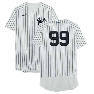 Giancarlo Stanton New York Yankees Game-Used #27 White Pinstripe Jersey vs.  Oakland Athletics on June 29 2022 - 1-3 HR 3 RBI R